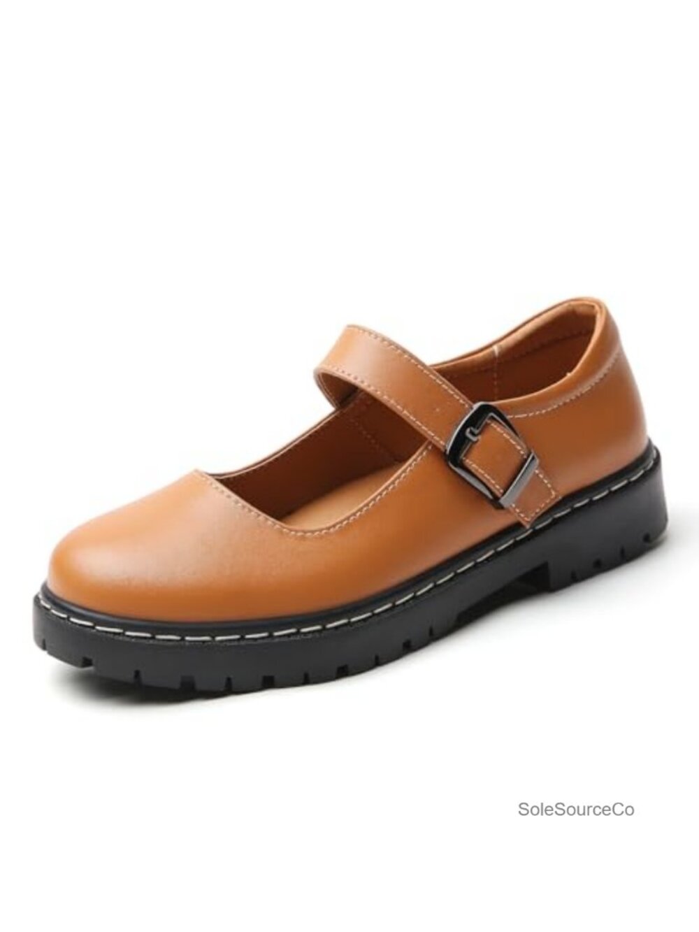 Women's Platform Mary Jane Oxford Shoes Faux Leather Comfortable Low Top